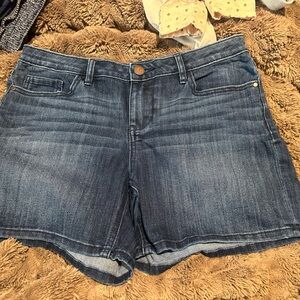 LC Lauren Conrad Dark Blue Denim Shorts